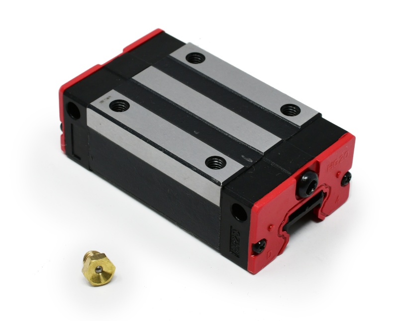 20 mm Linear Bearing Block + Flush Grease Fitting
