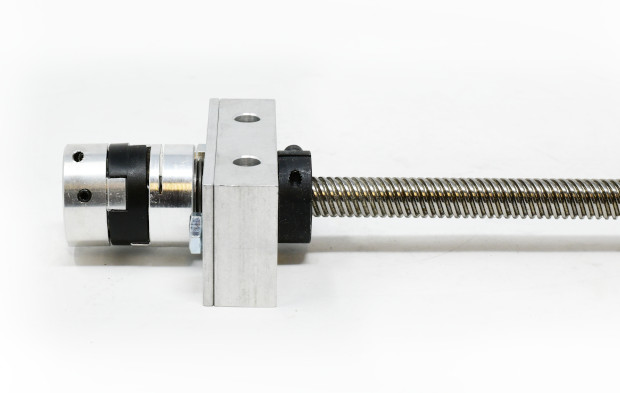 5 Start Acme Lead Screw with 1/2" Bearing Block, direct interface, assembled