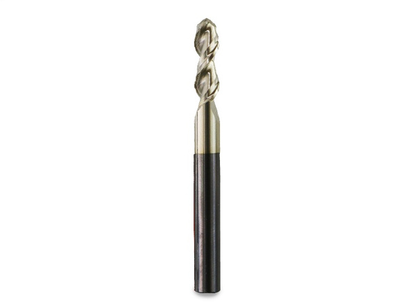 1/4" Ball End Mill for Aluminum cutting - ZrN coated