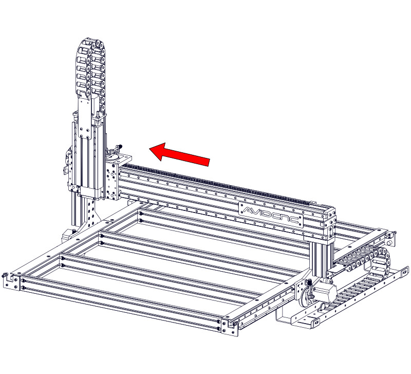 Gantry Cable Track Positioning