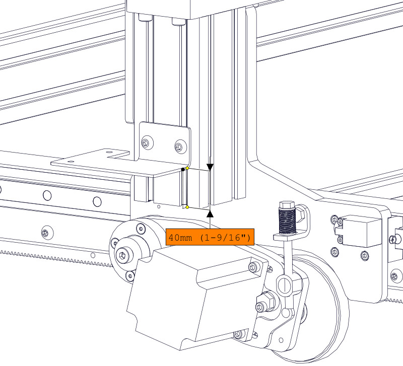 Left Side Cable Track Installation