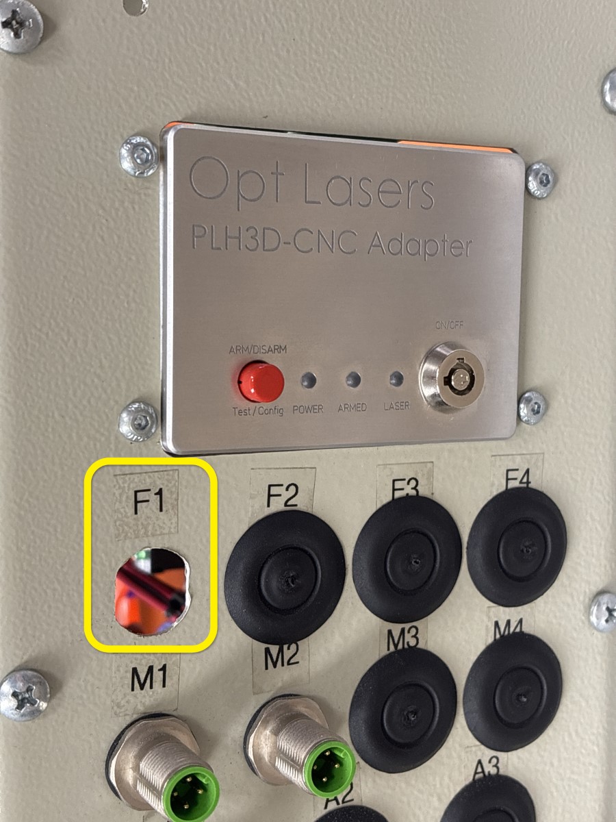 Laser Controller Gland Plate
