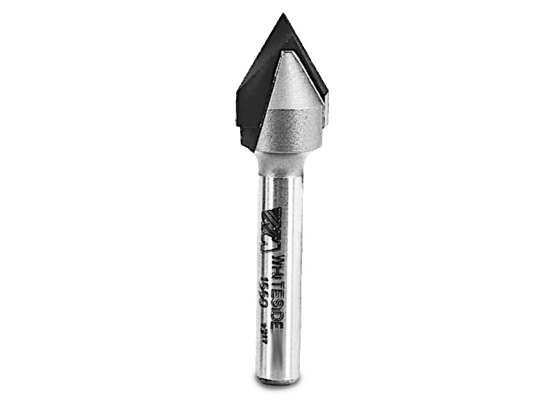 Whiteside 60° V-Groove CNC Router Bit - 1/2" x 7/16"