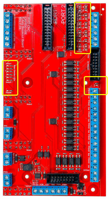 CRP850-00E Diagnostic LED Positions